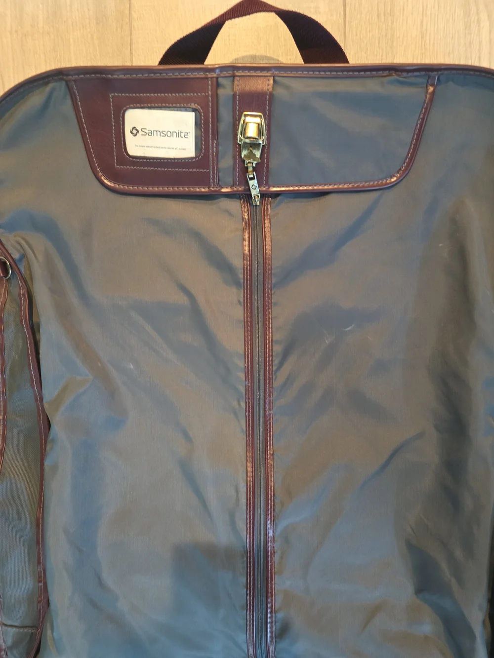 Vintage Samsonite Series 2100 Garment Bag Suit Travel Bag Lock Key Strap 45